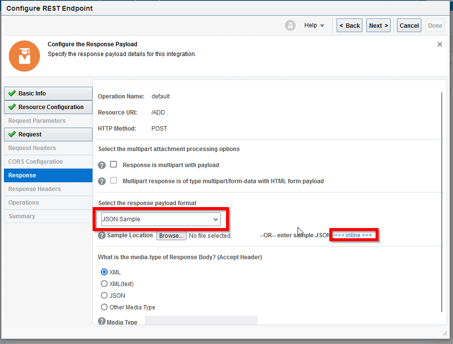 Exposing a REST Service with a Payload in OIC - figure 10