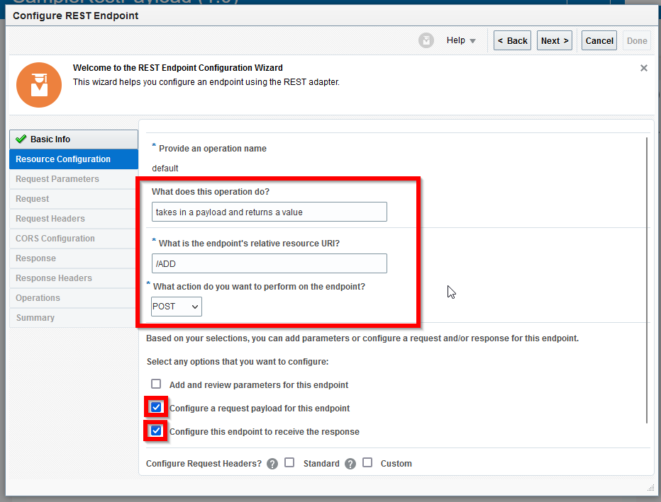 Exposing a REST Service with a Payload in OIC - figure 6