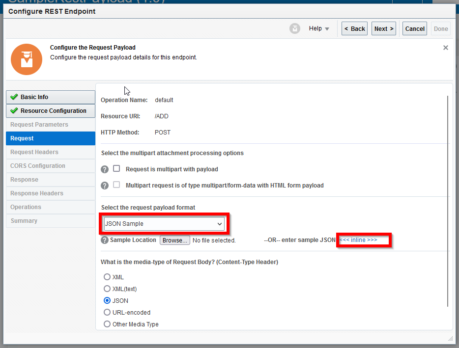 Exposing a REST Service with a Payload in OIC - figure 7