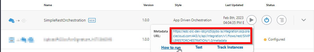 Using a REST Trigger in Oracle Integration Cloud - figure 16