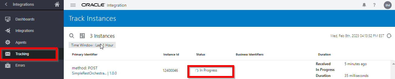 Using a REST Trigger in Oracle Integration Cloud - figure 19